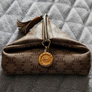 Celine Brown Macadam Coin Purse